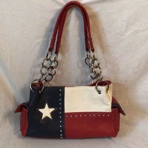 Texas Flag Design Satchel Bag